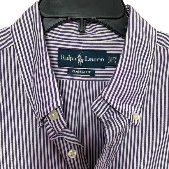 Ralph Lauren Button Down Pony Shirt Size 16 1/2 34/35 - Picture 2 of 10